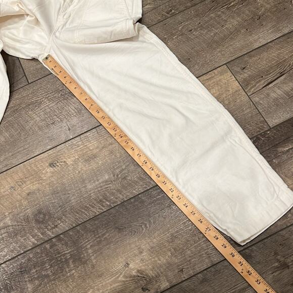 J.Crew Women's Garment Dyed Foundry Pant Off White Size 10T - Picture 5 of 12